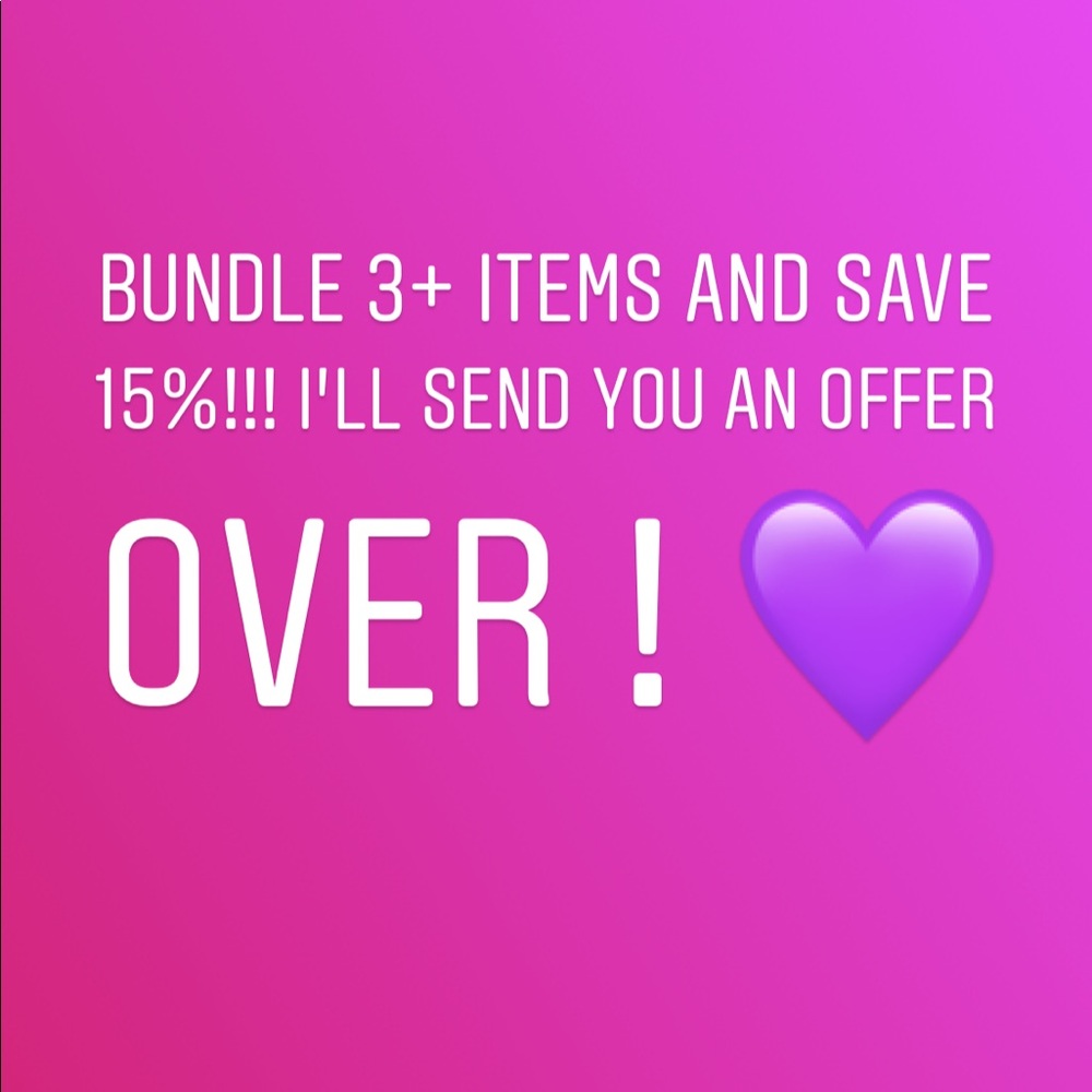 Bundle 3 items and save 15% Summer close out.